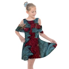 Cranes Kids  Shoulder Cutout Chiffon Dress by bestdesignintheworld