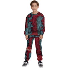 Cranes Kids  Sweatshirt Set by bestdesignintheworld
