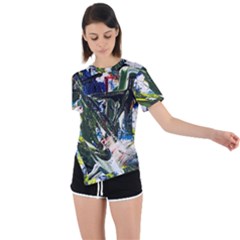 Snow In A City-1-1 Asymmetrical Short Sleeve Sports T-shirt by bestdesignintheworld