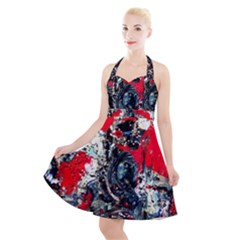 Multiple Desires-1-2 Halter Party Swing Dress  by bestdesignintheworld
