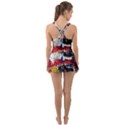 abstract-1 Ruffle Top Dress Swimsuit View2