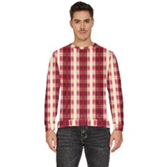 Retro 60s 50s Plaid Pattern 4 Men s Fleece Sweatshirt by violetheavensky