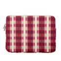 Retro 60s 50s Plaid Pattern 4 13  Vertical Laptop Sleeve Case With Pocket View1