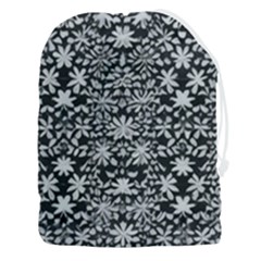 Gothic Leaf Pattern 3 Drawstring Pouch (3xl) by violetheavensky