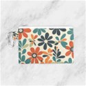 Retro Scandinavian Nordic Flowers Pattern 2 Canvas Cosmetic Bag (Small) View1