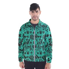Mid Century Retro Floral 1970s 1960s Pattern 102 Men s Windbreaker by violetheavensky