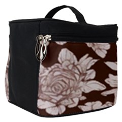 Mid Century Retro Floral 1970s 1960s Pattern 106 Make Up Travel Bag (small) by violetheavensky
