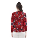 Mid Century Retro Floral 1970s 1960s Pattern 105 Women s Hooded Windbreaker View2