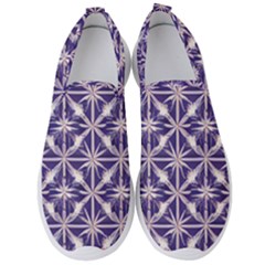 Royal Fractal Pattern 4 Men s Slip On Sneakers by violetheavensky
