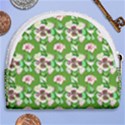 Retro 1880s Flowers Pattern 4 Horseshoe Style Canvas Pouch View2