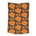 Retro 40s 50s Flowers Pattern Halloween 2 Small Tapestry View1