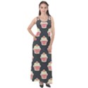 Retro 40s 50s Cupcake Pattern 4 Sleeveless Velour Maxi Dress View1