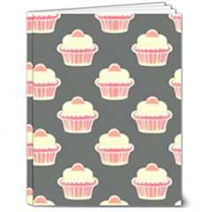 Retro 40s 50s Cupcake Pattern 4 7  X 9  Hardcover Notebook by violetheavensky