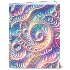Abstract Fractal Art Swirl Pattern 7  X 9  Softcover Notebook by Salmanaz77