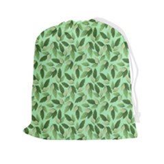 Leaves Pattern Texture Seamless Drawstring Pouch (2xl) by Hannah976