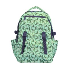 Leaves Pattern Texture Seamless Carry-on Double Buckle Travel Backpack by Hannah976