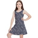 Brown Giraffe Pattern Kids  Lightweight Sleeveless Dress View1