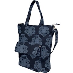 Dr Who Tardis Pattern Shoulder Tote Bag by Tsamara