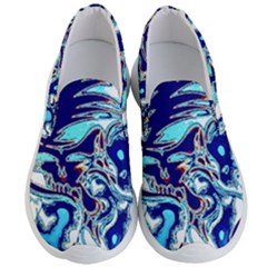 Trippy Dippy Bears Blue Dancing Greatful Dead Skull Steal Your Face Men s Lightweight Slip Ons by Salmanaz77