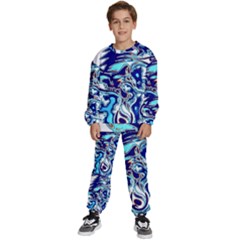 Trippy Dippy Bears Blue Dancing Greatful Dead Skull Steal Your Face Kids  Sweatshirt Set by Salmanaz77