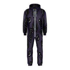 Background Wallpaper Pattern Notes Hooded Jumpsuit (kids) by Sabxi