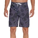Background Wallpaper Pattern Notes Men s Beach Shorts View1