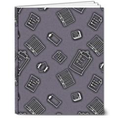 Background Wallpaper Pattern Notes 8  X 10  Hardcover Notebook by Sabxi