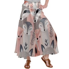 Fox Women s Satin Palazzo Pants by DinkovaArt