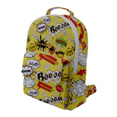 Cartoon Comics Pattern Flap Pocket Backpack (large) by Posterlux