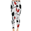 Rose Hip Pattern Branches Autumn Inside Out Leggings View3
