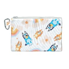 Bluey Canvas Cosmetic Bag (large) by avitendut