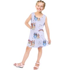 Bluey, Bluey Merch, Bluey Pattern, Bluey Bluey, Bingo, Bluey Design, Bluey Dog Kids  Tunic Dress by avitendut