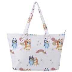 Bluey, Bluey Merch, Bluey Pattern, Bluey Bluey, Bingo, Bluey Design, Bluey Dog Full Print Shoulder Bag by avitendut