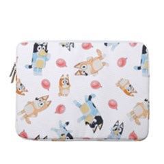 Bluey, Bluey Merch, Bluey Pattern, Bluey Bluey, Bingo, Bluey Design, Bluey Dog 13  Vertical Laptop Sleeve Case With Pocket by avitendut