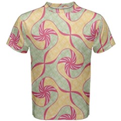 Abstract Pattern Design Scrapbooking Men s Cotton T-shirt by Paksenen