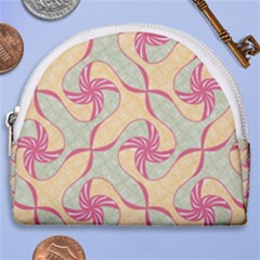 Abstract Pattern Design Scrapbooking Horseshoe Style Canvas Pouch by Paksenen