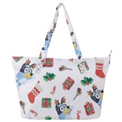 Bluey, Bluey Merch, Bluey Pattern, Bluey Bluey, Bingo, Bluey Design, Bluey Dog Full Print Shoulder Bag by avitendut