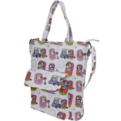 Bluey, Bluey Merch, Bluey Pattern, Bluey Bluey, Bingo, Bluey Design, Bluey Dog Shoulder Tote Bag by avitendut