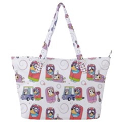 Bluey, Bluey Merch, Bluey Pattern, Bluey Bluey, Bingo, Bluey Design, Bluey Dog Full Print Shoulder Bag by avitendut