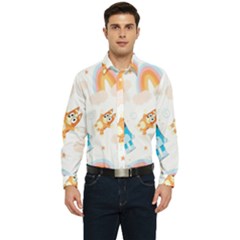 Bluey, Bluey Merch, Bluey Pattern, Bluey Bluey, Bingo, Bluey Design, Bluey Dog Men s Long Sleeve Shirt by avitendut