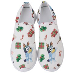 Bluey, Bluey Merch, Bluey Pattern, Bluey Bluey, Bingo, Bluey Design, Bluey Dog Men s Slip On Sneakers by avitendut
