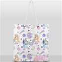 Bluey, Bluey merch, Bluey pattern, Bluey Bluey, bingo, Bluey design, bluey dog Full Print Rope Handle Tote (Large) View1