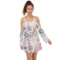 Bluey, Bluey Merch, Bluey Pattern, Bluey Bluey, Bingo, Bluey Design, Bluey Dog Boho Dress by avitendut