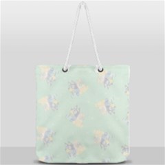 Bluey, Bluey Merch, Bluey Pattern, Bluey Bluey, Bingo, Bluey Design, Bluey Dog Full Print Rope Handle Tote (large) by avitendut
