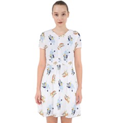 Bluey, Bluey Merch, Bluey Pattern, Bluey Bluey, Bingo, Bluey Design, Bluey Dog Adorable In Chiffon Dress by avitendut