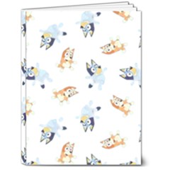 Bluey, Bluey Merch, Bluey Pattern, Bluey Bluey, Bingo, Bluey Design, Bluey Dog 6  X 8  Hardcover Notebook by avitendut