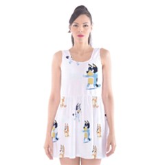Bluey, Bluey Merch, Bluey Pattern, Bluey Bluey, Bingo, Bluey Design, Bluey Dog Scoop Neck Skater Dress by avitendut