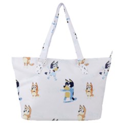 Bluey, Bluey Merch, Bluey Pattern, Bluey Bluey, Bingo, Bluey Design, Bluey Dog Full Print Shoulder Bag by avitendut