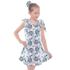 Bluey, Bluey Merch, Bluey Pattern, Bluey Bluey, Bingo, Bluey Design, Bluey Dog Kids  Tie Up Tunic Dress by avitendut