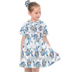 Bluey, Bluey Merch, Bluey Pattern, Bluey Bluey, Bingo, Bluey Design, Bluey Dog Kids  Sailor Dress by avitendut